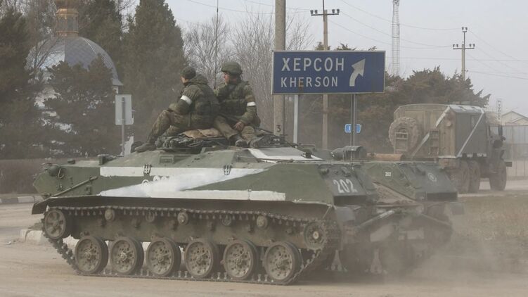 Российские войска в Херсоне в начале 