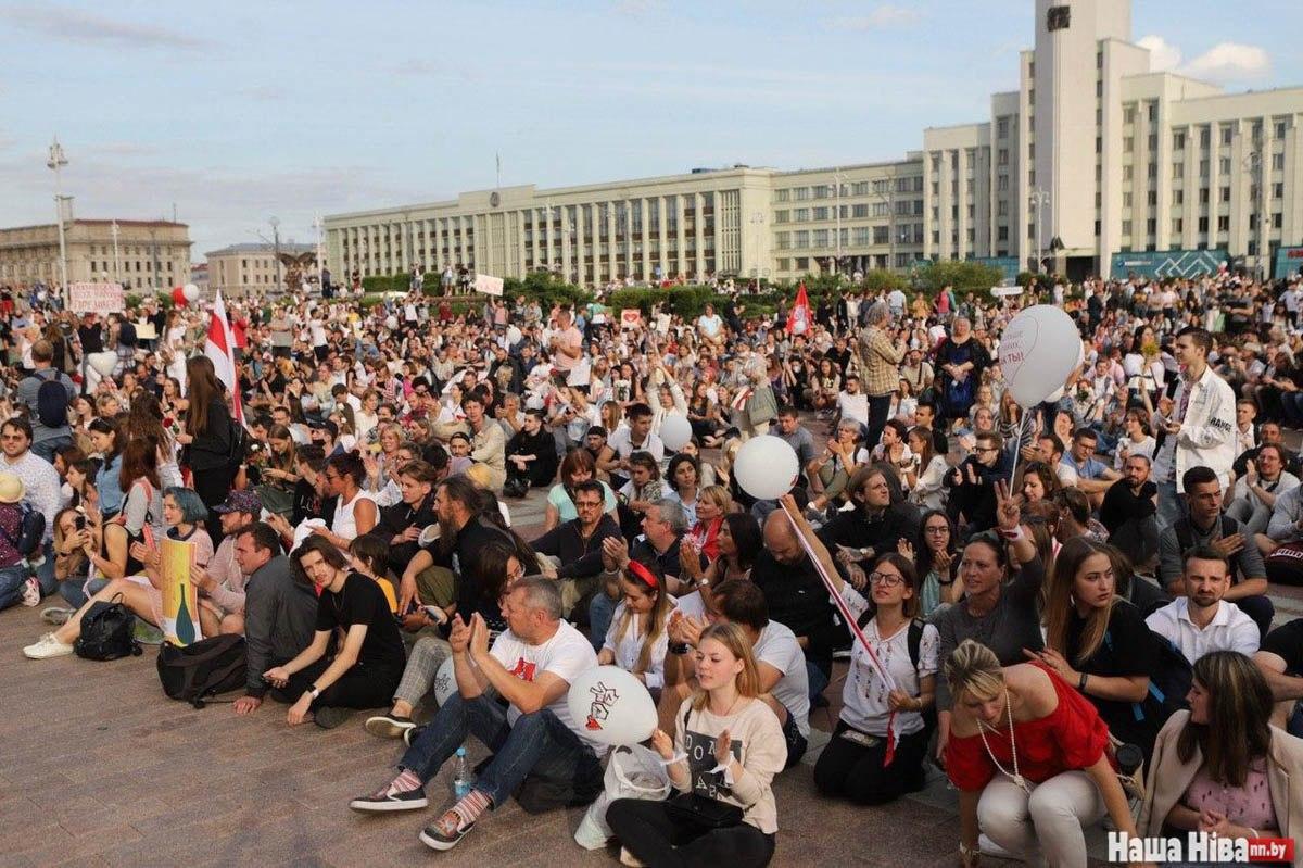 Минск протесты 13 августа