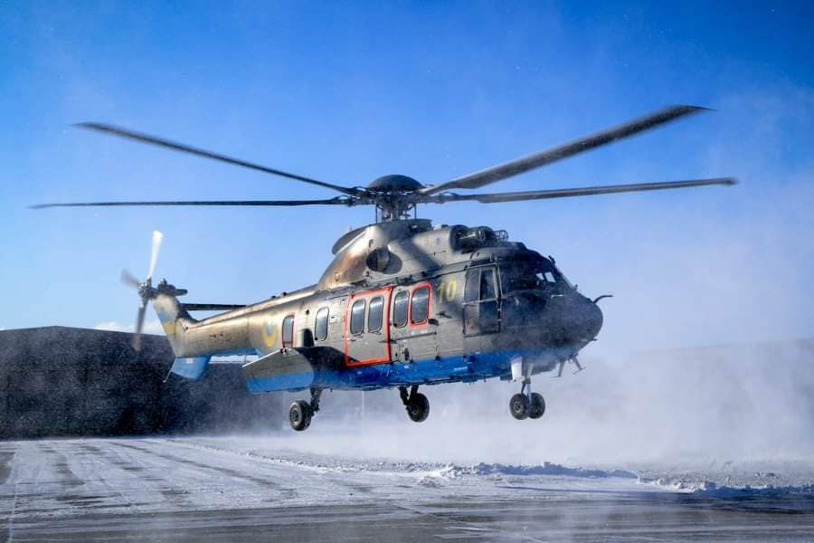 Учения на вертолетах Airbus Н-225 Super Puma