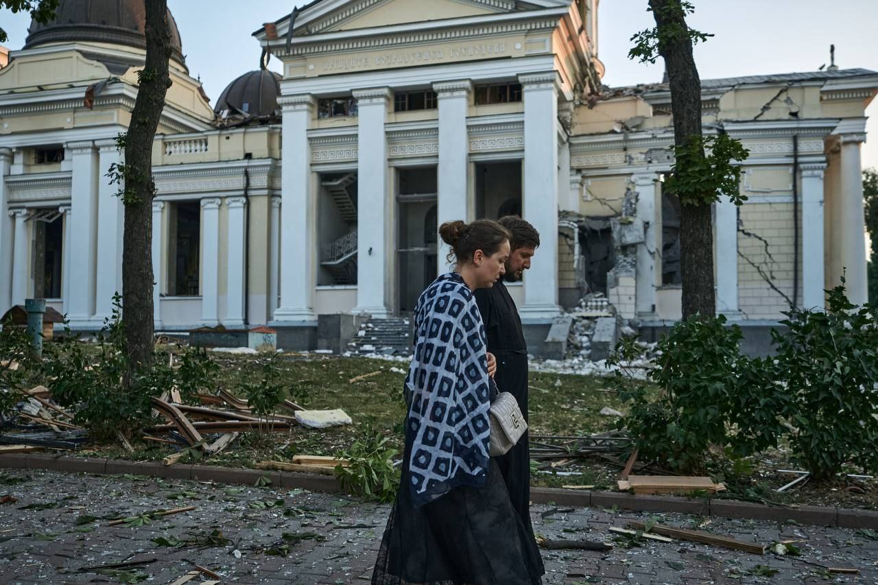 Последствия ракетной атаки на Одессу